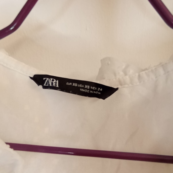 Zara Boho Frill Sheer Top - Picture 10 of 14